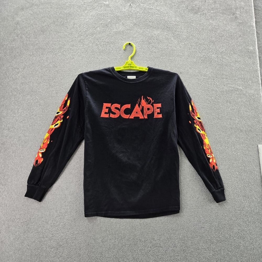 Insomniac Men Shirt S Black‎ Graphic Escape Halloween EDC Long Sleeve 2021